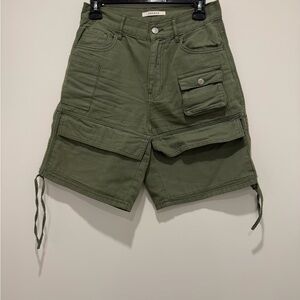 PacSun Olive Women's Cargo Shorts